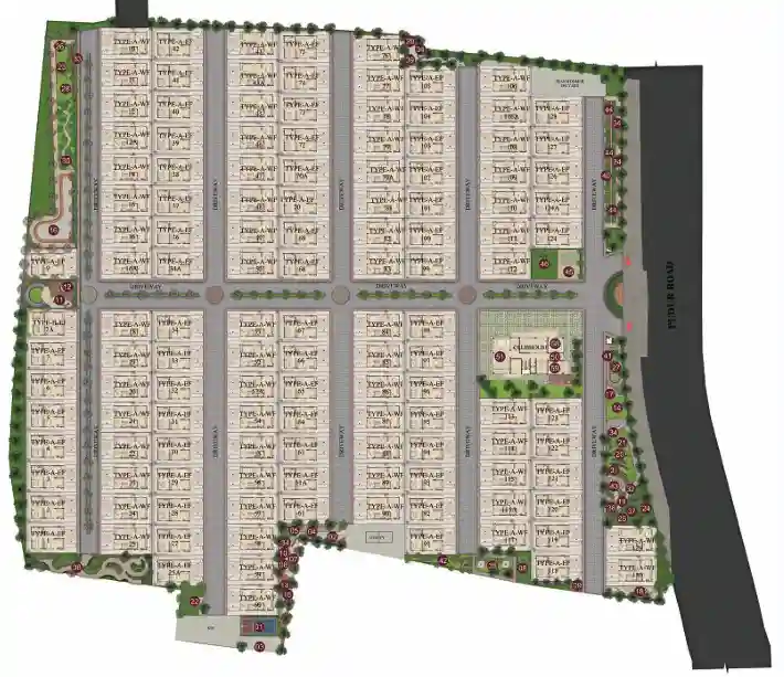 Sunset Spaces Versova - Master Plan layout for the upcoming residential project in Versova, Mumbai